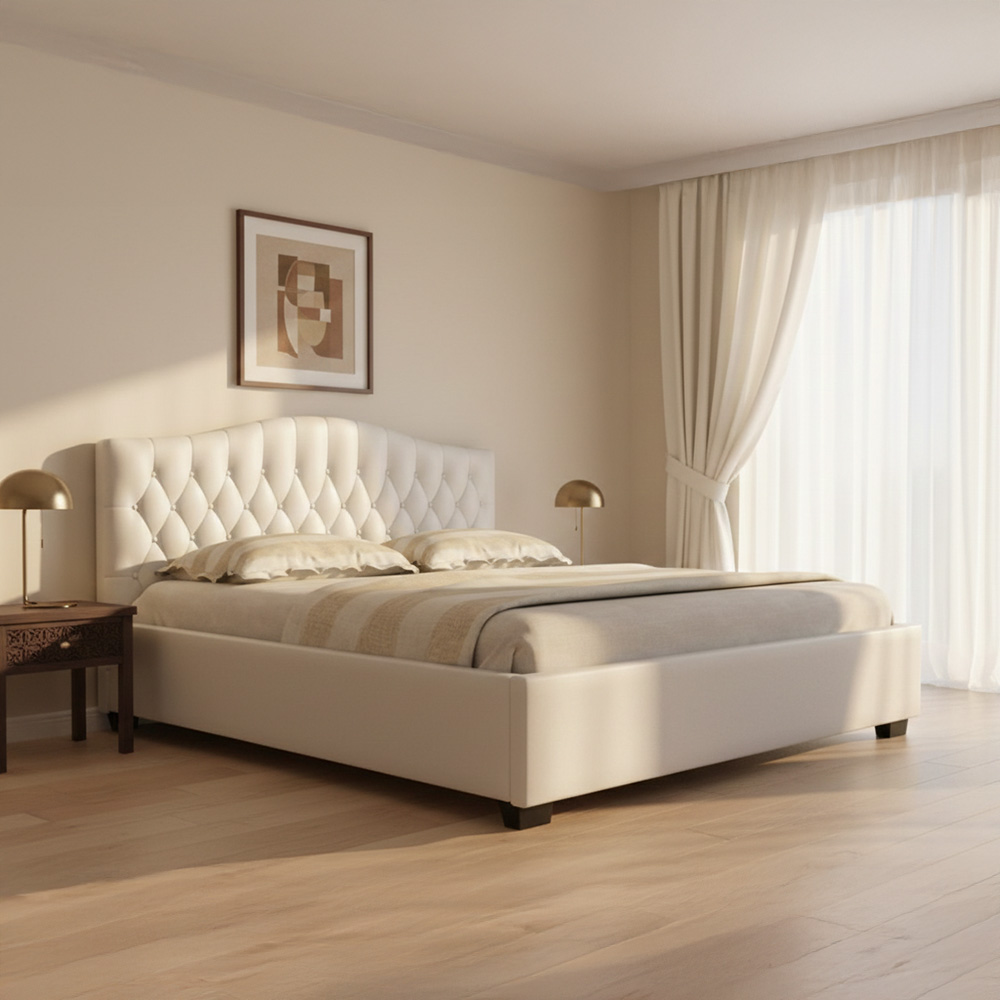 Winser Queen size Bed-White